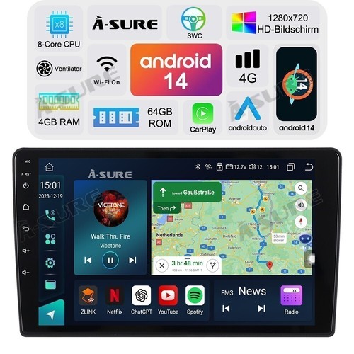 Autoradio android 4 64g - autoradio, 14